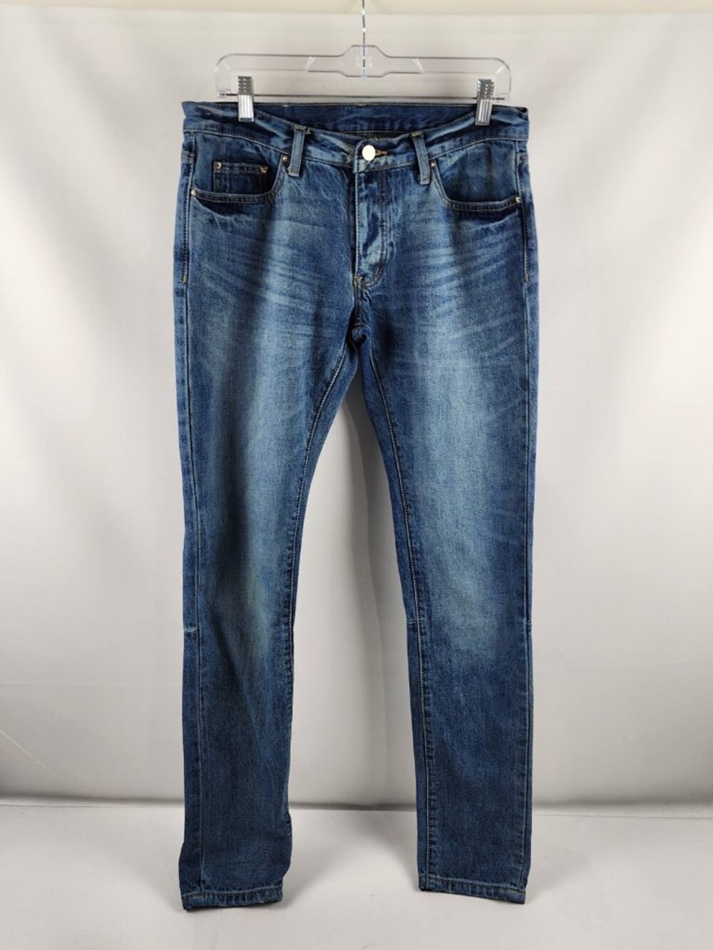 mnml Jeans Mens 32 Blue Button Fly Denim (32x33)